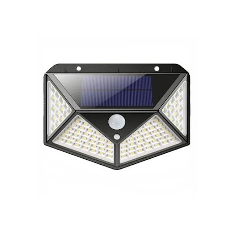Lampada Solare 100 LED PIR Sensore di movimento Applicazione da Parete giardino per esterni Impermeabile